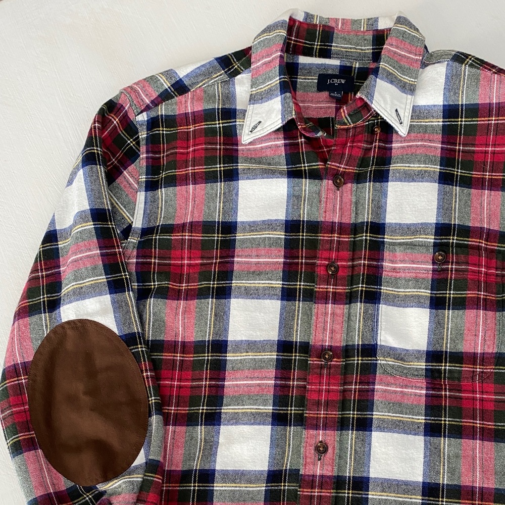 J.Crew Flannel with Elbow Patches